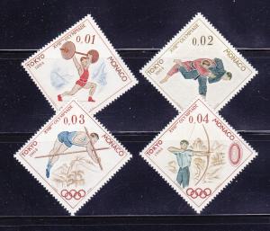 Monaco 592-595 Set MHR Sports, Olympics (C)