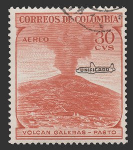 AIRMAIL STAMP FROM COLOMBIA 1959 SCOTT # C338 USED. # 3