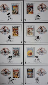 Disney - LOT of 14 different blocks ** MNH - please look at all photos