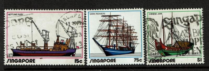 Singapore SC# 164-166, Used, 165 Mint - S968