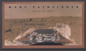 3178 Catalog # Mars Pathfinder Rover Sojourner NASA Space Souvenir Sheet $3.00