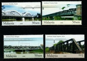 MALAYSIA SG1470/3 2008 BRIDGES MNH