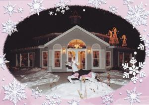 Winter Scene of  of Prairie Rose Carousel, Wahpeton, ND