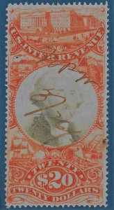 US 1871-2 Sc. R150 nicely centered, repaired perf at right, Cat. Val. $900.00.