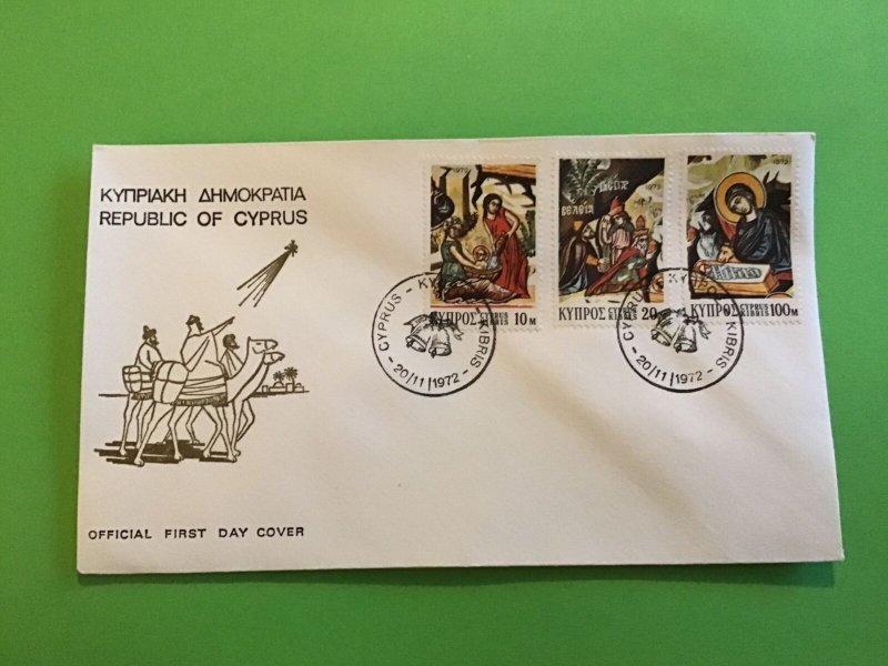 Cyprus First Day Cover 3 Wise Men Christmas 1972  Stamp Cover R43175