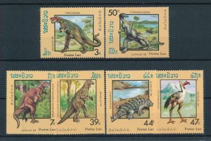 [106093] Laos 1988 Prehistoric animals dinosaurs Tyrannosaurus MNH