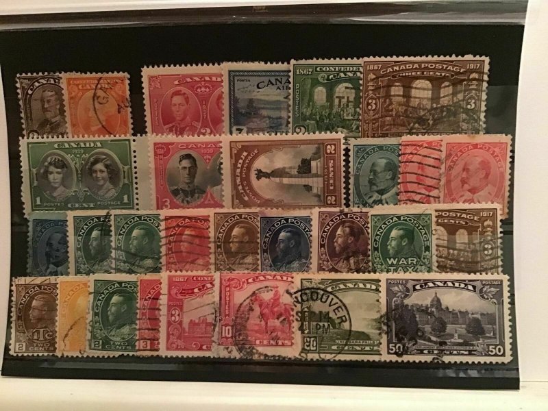 Canada mixed vintage used stamps  R21909