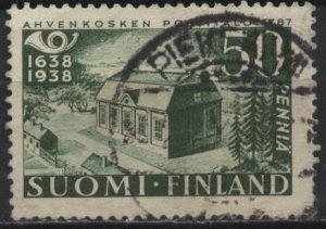 Finland 215 (used) 50p early post office, green (1938)