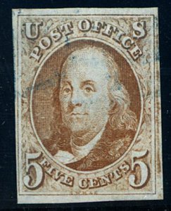 U.S. #1 USED WITH PSE CERT VF 80