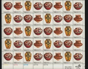 US 1706-1709 13c 1977 American Folk Art Pueblo Art Mint Stamp Sheet OG NH