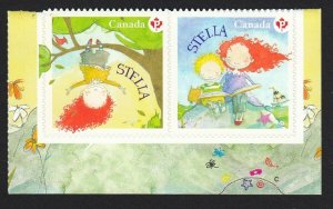 STELLA = Children's literature = CUT pair from BK Canada 2013 #2653-2654 MNH