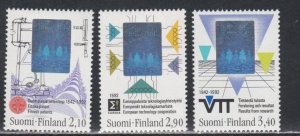 Finland # 886-888, Finnish Technology, Mint NH, 1/2  Cat.