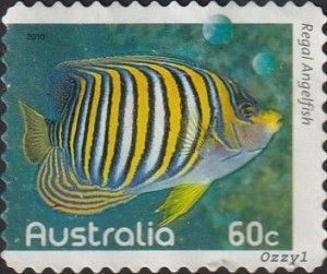 Australia #3286 2010 60c Regal Angelfish USED-VF-NH. 