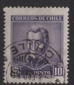 CHILE 1956 - Scott 295 used - 10c, Francisco A. Pinto 