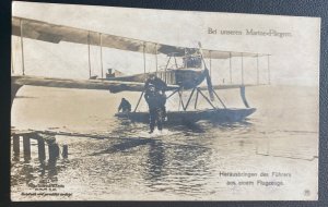 1916 Holtenau Germany Navy Sea Station Flight Postcard Cover Our Navy Aviators