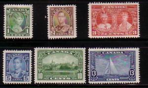 Canada 1925 George V Silver Jubilee stamp set mint