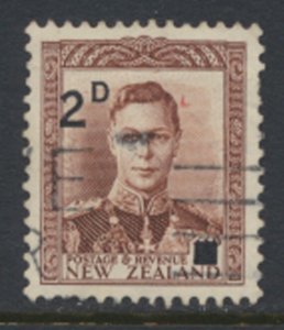 New Zealand  SC# 243  SG 629  Used 1938 with surcharge  see details & Scans