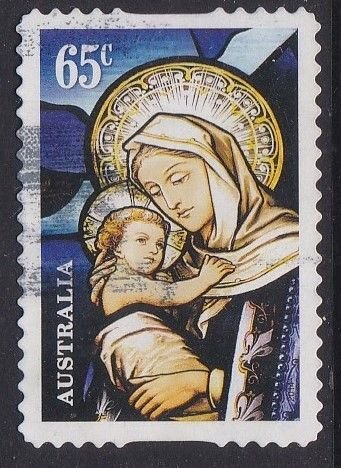 Australia 2014 - Christmas Mary and Baby Jesus -   65c used