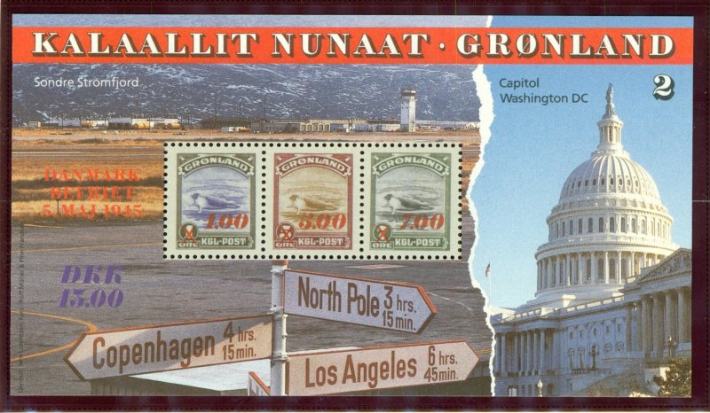 GREENLAND 294 MNH S/S CV $7.75 BIN $4.50