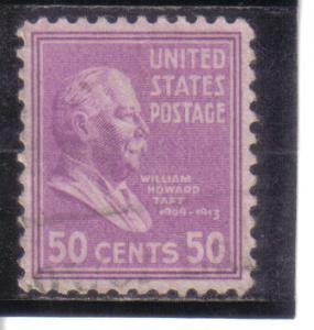 831 - .50 Taft used vf. 
