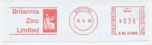 Meter cut GB / UK 2000 Britannia / Zinc