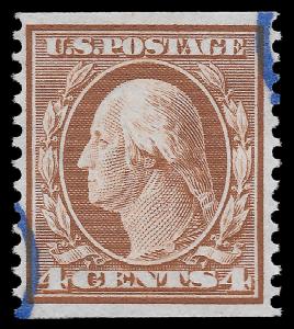 U.S. Scott #354 / $275 - 4c Org. Brn p12 WMK 191, Used, VF