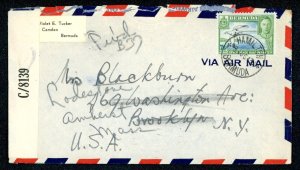 [BERMUDA] 1943 C/8139 Censored Cover to Brooklyn, NY / SG 114b