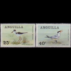 ANGUILLA 1968 - Scott# 38-9 Birds 25-40c NH