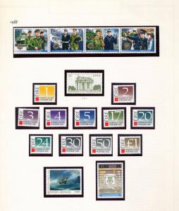 IRELAND 1988/91 Cars Flowers Dues Birds MNH (70+Stamps) Sam 840