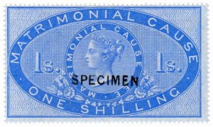 (I.B) QV Revenue : Matrimonial Cause 1/- (specimen)