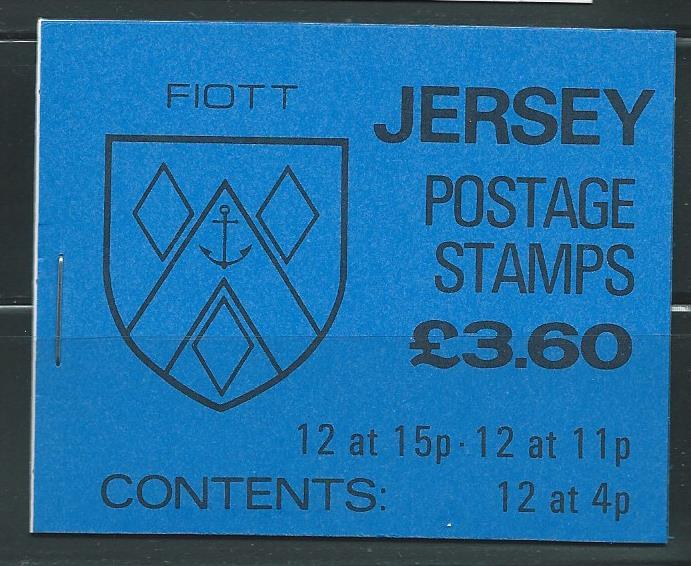 Jersey 261b 1987 Arms Booklet MNH