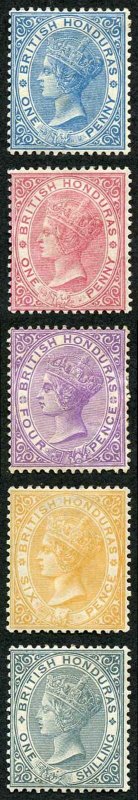 British Honduras SG12/16 Wmk CA Perf 14 Set of 4 Fresh M/M (hinge remainder)