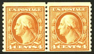 U.S. #457 MINT PAIR OG HR