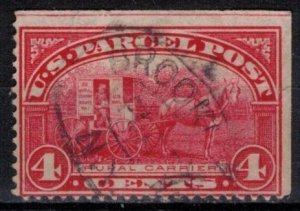 USA - Parcel Post - Scott Q4 w/ Registry Cancel