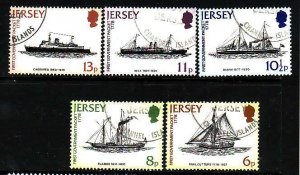 Jersey-Sc#197-201- id8-used set-Mail Ships-1978-