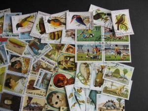 ST THOMAS & PRINCE,SAO TOME & PRINCIPE 89 different U stamps all in topical sets 
