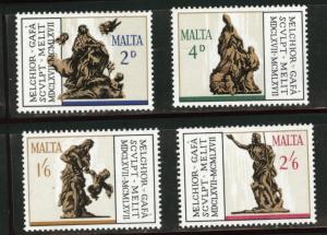 MALTA  Scott 367-70 stamp set MH*