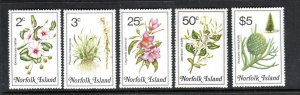 NORFOLK ISLAND MNH VF Flowers - Includes highest value in set of 16