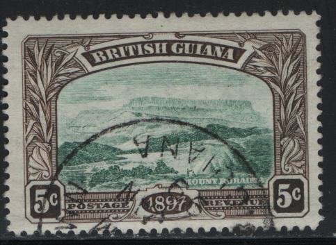 BRITISH GUIANA, 154, USED, 1898, MT. RORAIMA