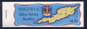 Anguilla 274b Booklet SB1 Left Staple MNH Queen Elizabeth Silver Jubilee