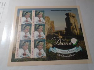 Uganda  #  1578  MNH  Princess Diana  complete sheet