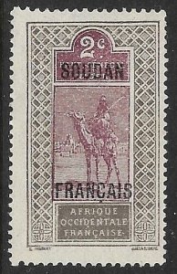 French Sudan # 22 - Camel & Driver - used.....{BRN22}