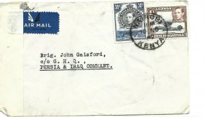 1942 World War II Censored Cover - Kenya to Middle Eastern command