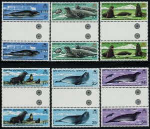 British Antarctic Territory 96-101 Gutter Pairs, MNH Seals