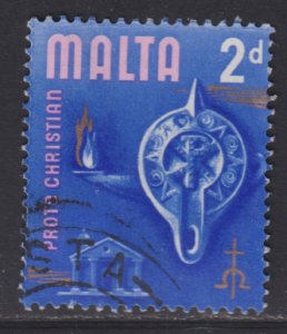 Malta 315 Proto-Christian Lamp, Roman Temple, Chrismon 1965