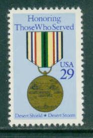 2551 29c Service Medal Fine MNH