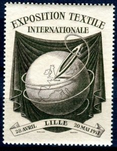 textile international exhibition cinderella poster stamp 1951 (1)