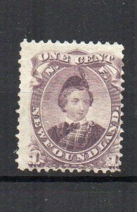 Canada - Newfoundland 1868 1c dull purple Type 1 MLH