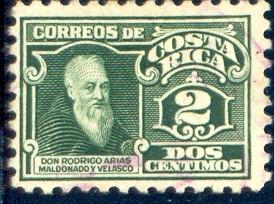 Architect, Rodrigo Arias Maldonado, Costa Rica SC#128 mint