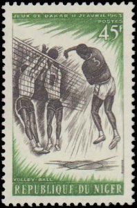 Niger #114-116, Complete Set(3), 1963, Sports, Never Hinged